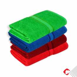 4 PCS COLOR BATH TOWEL