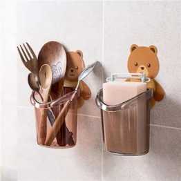 Beer toothbrush holder