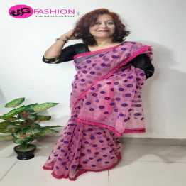 Boutique Saree Indian heavy net with fashionable lace