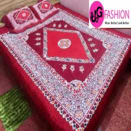 Cotton king size print bedsheet