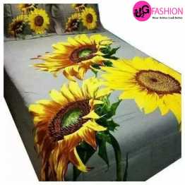 Cotton king size print bedsheet
