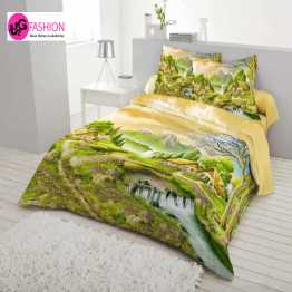 Cotton king size print bedsheet