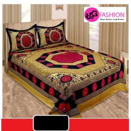 Cotton king size print bedsheet