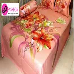 Cotton king size print bedsheet