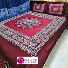 Cotton king size print bedsheet