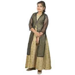 Girls Black Koti Gown
