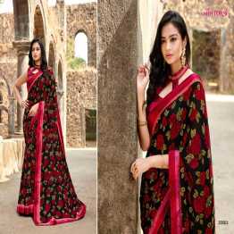 Indian soft jorget Saree
