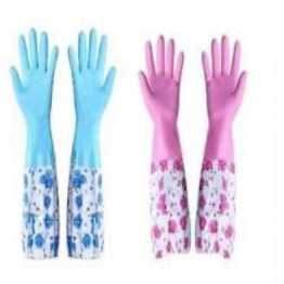 Long silicone kitchen hand gloves