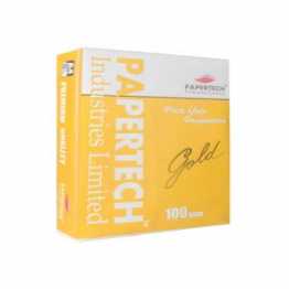 Papertech Offset Paper, A4, 100 GSM, Gold (Pack of 500 Sheets)