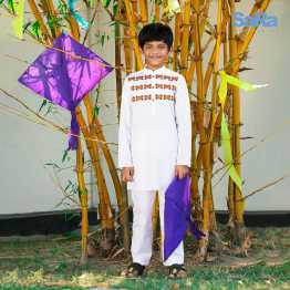 SaRa Boy's Panjabi (White)