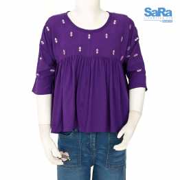 SaRa Girl's Top's (Purple)