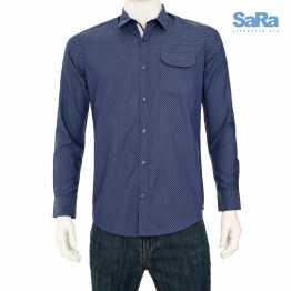 SaRa Men's Casul Shirt (Ash Printed)