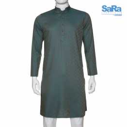SaRa Men's Panjabi (Blue Print)