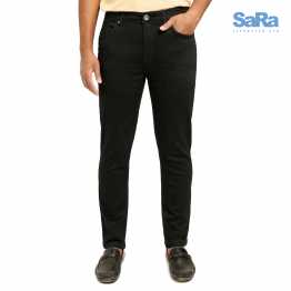 SaRa Mens Denim pant (Black)