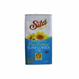 Sita Sunflower Oil Tin, 5 Liter