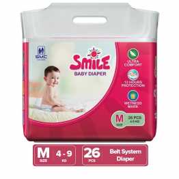 SMC Smile Baby Diaper Belt 4-9 kg M -26 Pcs