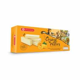 V Food, Orange Wafers Box, 100gm