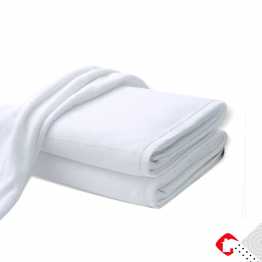 WHITE BATH SHEET